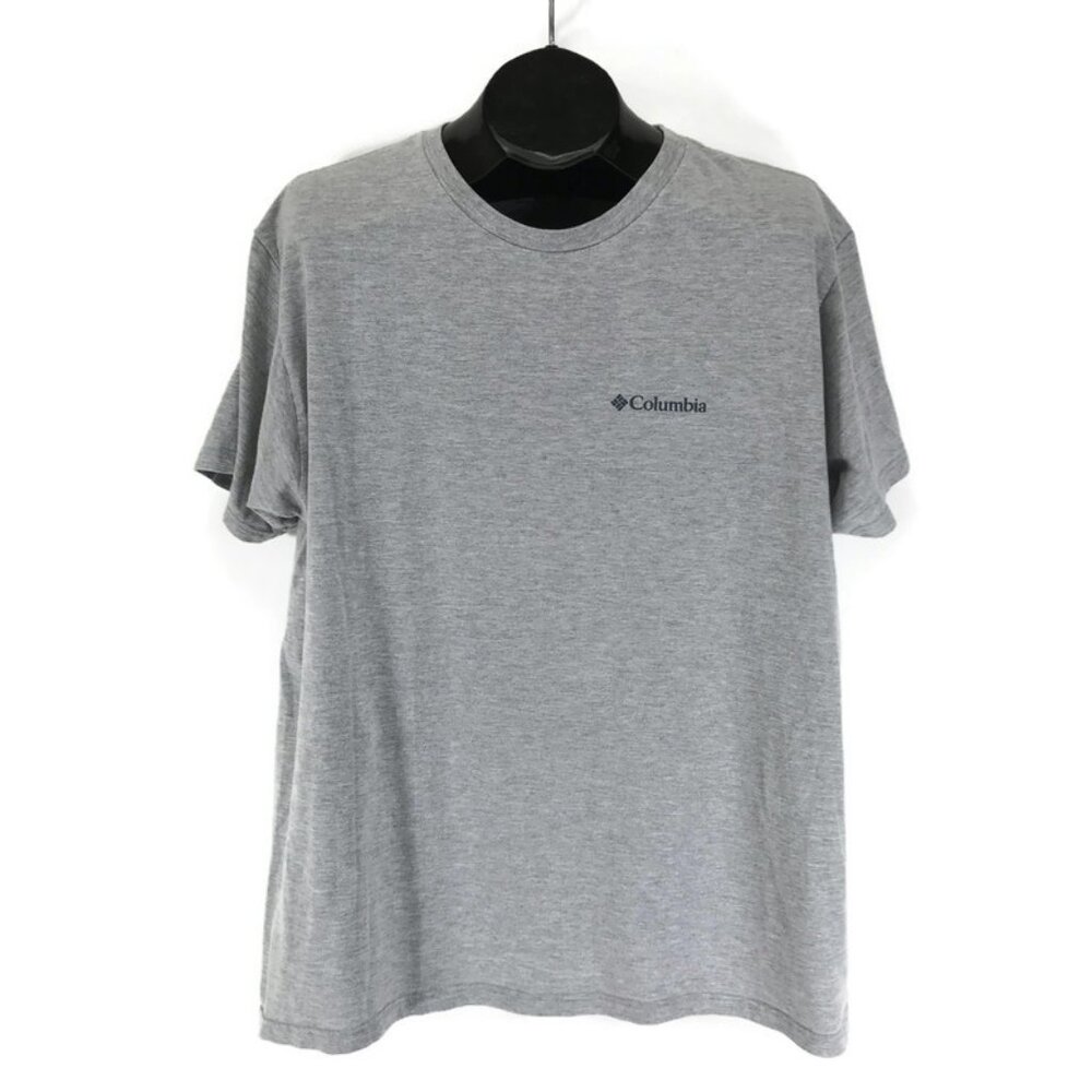 Columbia Kwick Hike Back Graphic Short Sleeve T-Shirt Men's XL Gray Casual